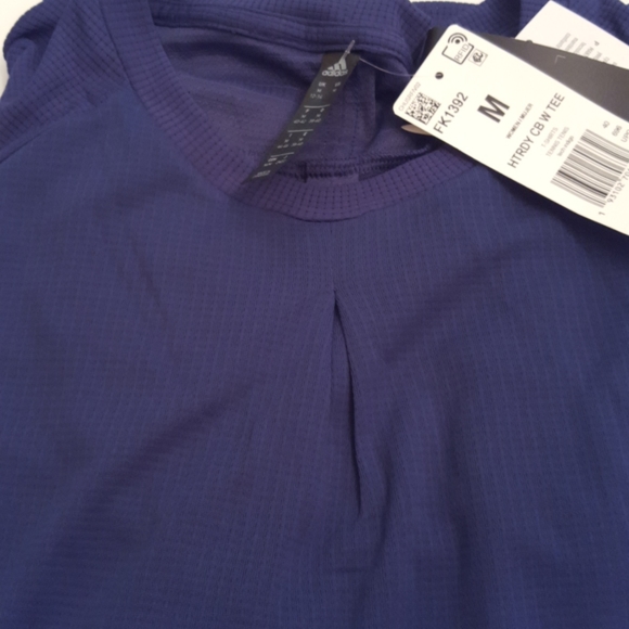 Adidas Navy Blue Heat Ready Tee NWT - Picture 12 of 12